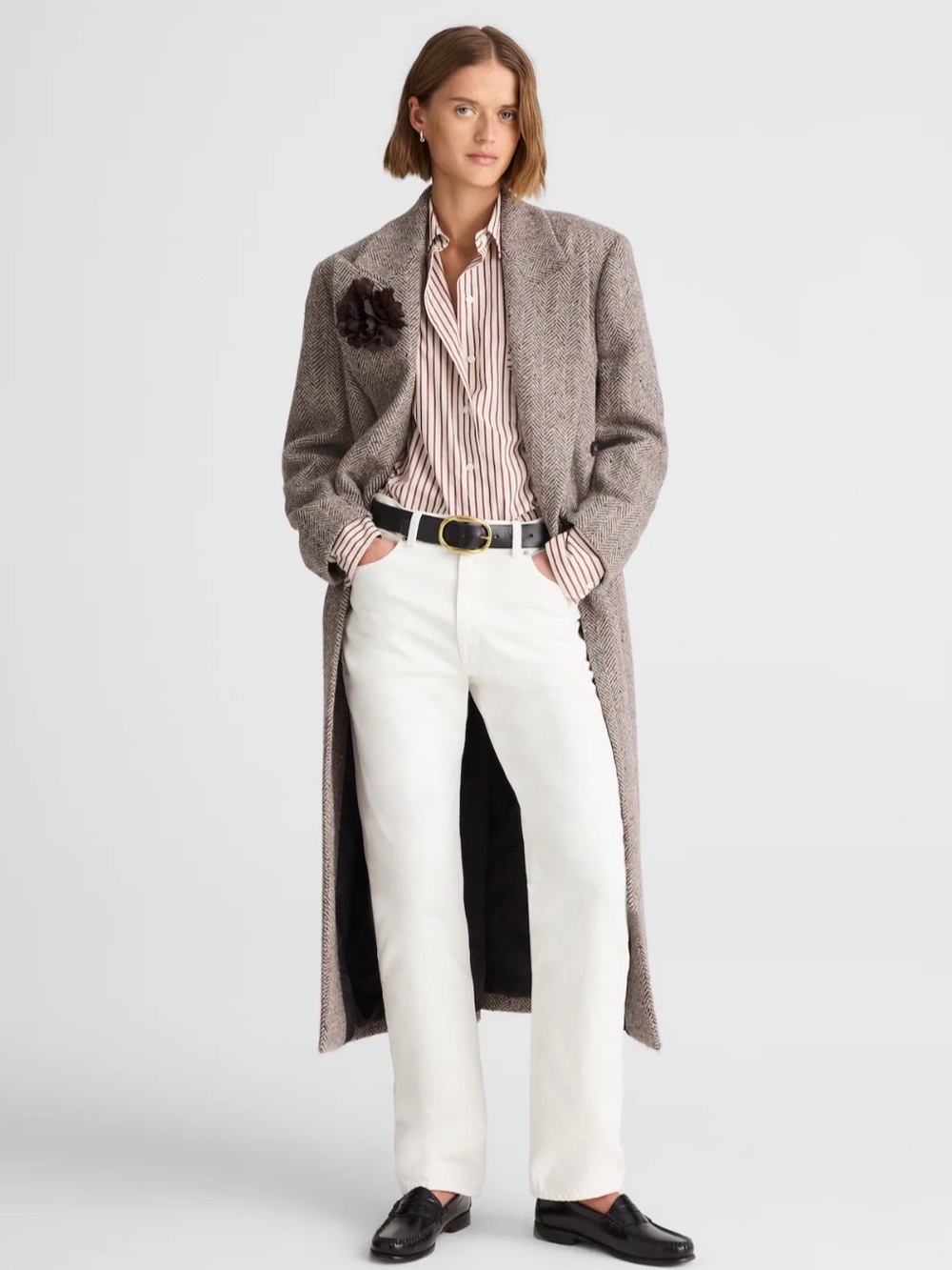 Alexa Chung for Madewell Slim Boyfriend Jean in tile white
